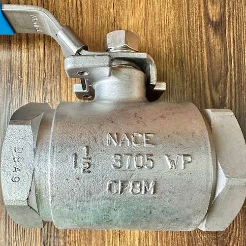 وارد کننده شیر گازی  ۳۱۶ دو تیکه NACE دنده ای نیپون